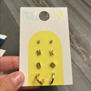Time and Tru Gold and Silver Earring Set
